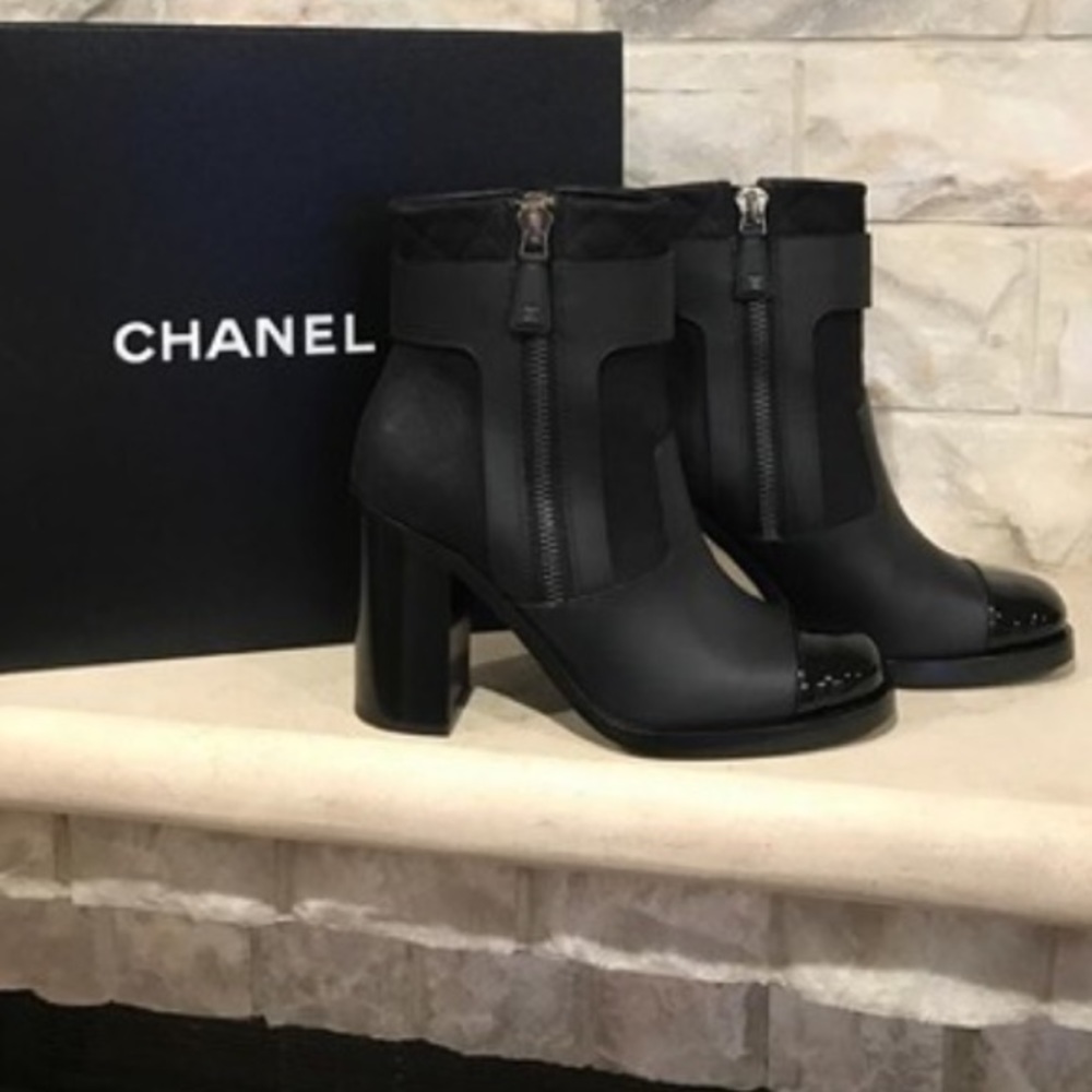 Chanel Boots- Leather CC